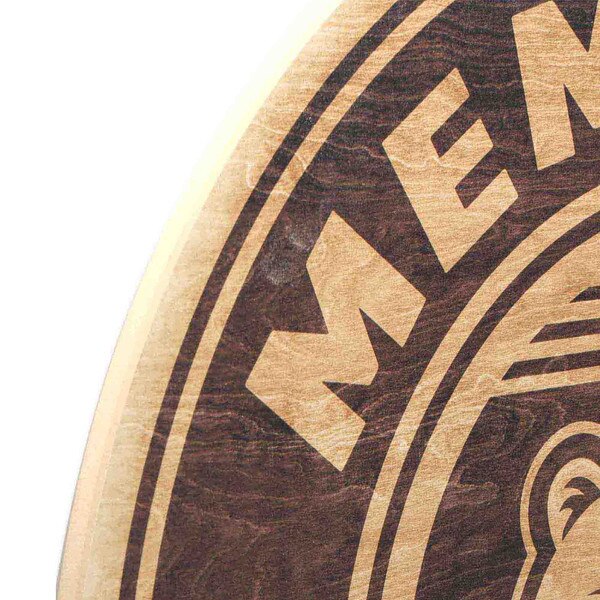Memphis Grizzlies Logo Round Natural Wood Wall Decor Open Road Brands